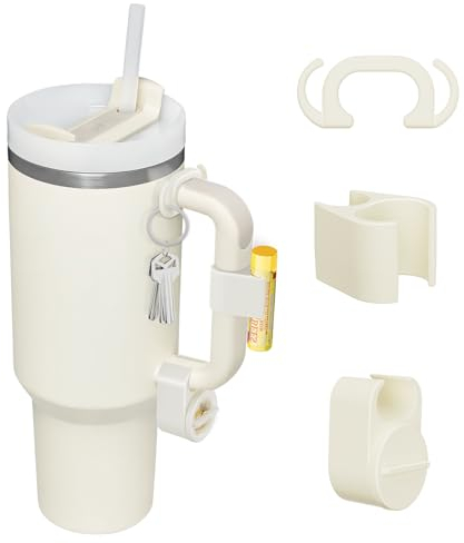 Stanley Cup Compatible Accessory Set: 3 Pcs Ring, Chapstick & Key Holders for 40oz & 30oz Tumbler