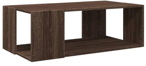 vidaXL Table Basse chêne Marron 89,5x48x30 cm Bois d'ingénierie, Table d'appoint, Table de Salon, Table latérale, Bout de canapé, Table Centrale
