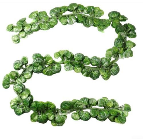 Realistic and, 12Pcs Green Basket Garland, Perfect for Walls and Swing Stands (Begonia)