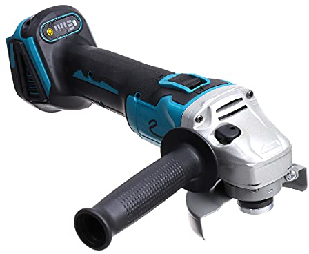 Meuleuse d'angle sans fil compatible avec batterie Makita 18 V (sans batteries ni chargeur), diamètre du disque : 125 mm, meuleuse sans fil 800 W, pour couper, polir, meuler