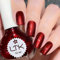 Pearl Glitter Wine Red Nail Polish - Burgundy Shimmer Holographic Varnish No Need Baking - Pearlescent Glimmer for Women Girls DIY Nail Art Manicure At Home Salon