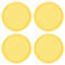 sourcing map 4pcs Car Cup Coasters Universal PVC Car Cup Mats Non-Slip Cup Holder Insert Coasters Car Interior Accessories, Yellow