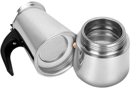 PRETYZOOM Cafetera De Acero Inoxidable De 300 Ml Para El Hogar Cafetera De Café Con Mango Cómodo Y Seguro.