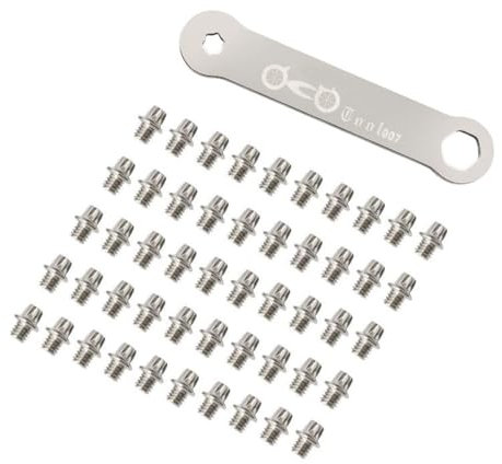 HOUSON 50 Stück Fahrradpedalschrauben, Fahrradpedale rutschfeste Nägel Edelstahl Pedal Bolzen für Mountainbike,Rennrad Fahrrad