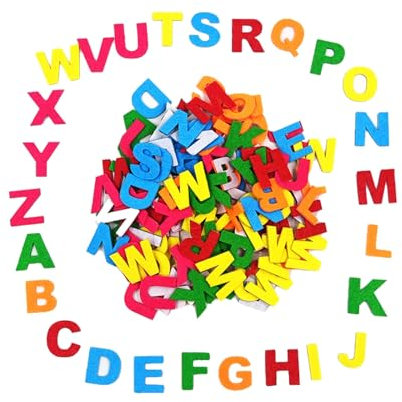 120 Stück Selbstklebende Moosgummi Buchstaben Aufkleber in Bunten Farben, Sicher und Weich, Ideal für Bildungszwecke, Bastelprojekte und Dekorationen