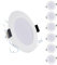 Grebeam 6er 5W LED Spot 230v Neutralweiß 4000K, Ø75-90mm Lochdurchmesser 450lm LED Einbaustrahler 230V, LED Spots Decke aussenbereich für Küche Wohnzimmer Schlafzimmer