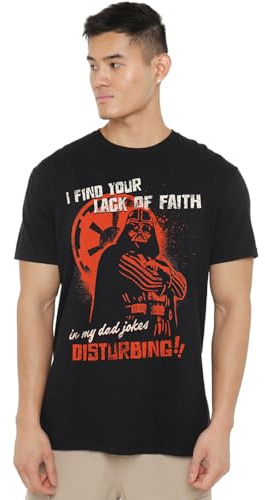 Disney Star Wars Vader Dad Jokes Disturbing Unisex T Shirt, Black