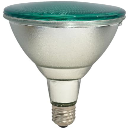 NCC-Licht LED Lampe PAR38 Reflektor 90° 15W E27 Grün, IP65 wasserfest | LED-Reflektor ersetzt 75W Reflektorlampe mit E27-Sockel, für Innen- und Außenbereiche geeignet