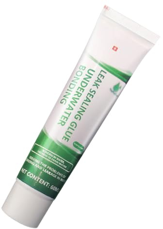 Aquarium Reparatur Sealant - 60ml Klarer Fix Kleber, Wasserfester Haftstoff, Elastischer Unterwasser Dicht Einsatz, Leck Stopper with Feiner Punkt Auftrag | Reparatur Lösung for Tank Nutzun