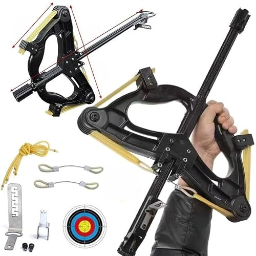 Archery Compound Bow Set Ball Launcher Rapid Steel Balls Ball Bearing Bow Shooting,Right Handed Hunting Bows for Adults, Composite Pulley Bow