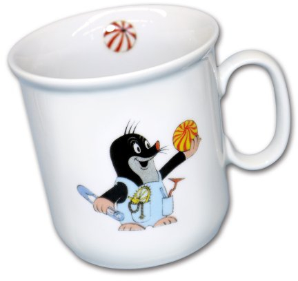 Maulwurfshop. 2144 Porzellan Tasse Becher Der Kleine Maulwurf Motiv Hosen 180 ml