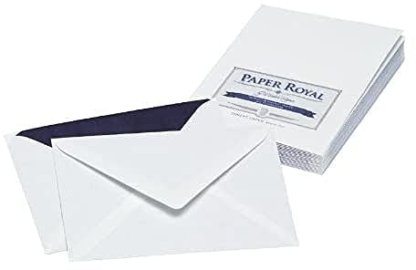 Rössler Papier 2031831009 - Paper Royal - Briefumschlagpack m. Sf., DIN C6, 20 Stück, weiß gerippt