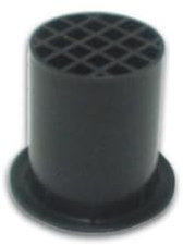 HQ-Power Tubo bass reflex, per cassa altoparlante, con griglia protettiva, Ø 50 x 51 mm, plastica, nero