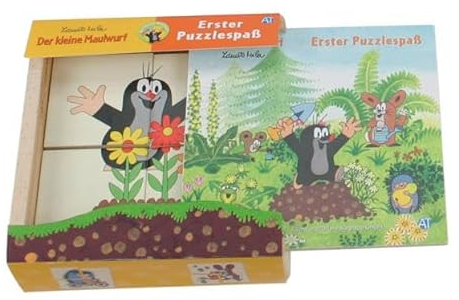 Trötsch 39224 - Erster Puzzlespaß kleine Maulwurf, Holzschachtel