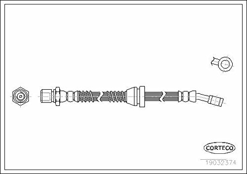 Corteco 19032374 Bremsschlauch vorne