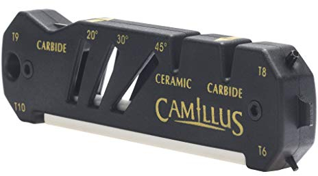Camillus Glide Multifunction Ceramic Blade Sharpener, Black, 4.75 / 12.1 cm