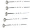 JUSTFOX - 5 Strass Haarnadeln Braut Kommunion Hochzeit Haarschmuck Blumen