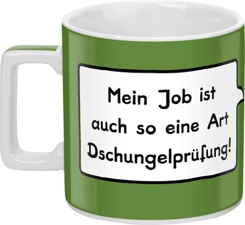 Sheepworld 44061 Tasse Mein Job ist auch so eine Art Dschungelprüfung!