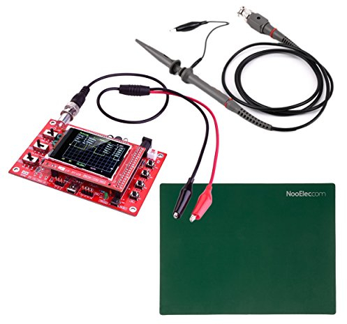 JYETech 'DSO 138' Oscilloscopio Kit con 100MHz Sonda di Oscilloscopio, Clip Sonda di Oscilloscopio & Stuoia di Silicone (ESD-Sicuro)