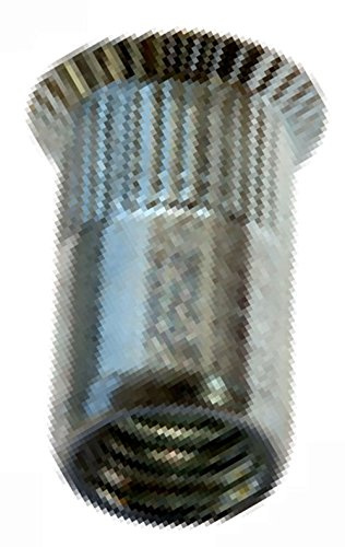 M8 1.5-4.5 mm 250 Stück Blindnietmuttern Senkkopf Offen Aluminium
