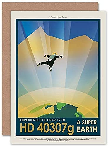 Artery8 HD 40307G Super Earth NASA Space Tours Travel Sealed Greeting Card Plus Envelope Blank inside