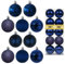 Weihnachtskugeln, 8.1 cm, Marineblau, Weihnachtsbaumschmuck, bruchsichere Kugeln zum Aufhängen, für St. Patrick's Day, Ostern, Valentinstag, Set mit 10 Stück, dunkelblaue Weihnachtsschmuck