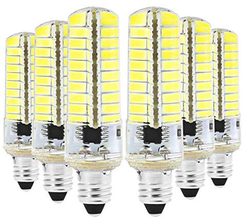 XUMI E11 5W Maïs Léger, Léger 6PCS AC 220-240V 80LEDs SMD 5730 Économie D'énergie Lampe LED Silicone Ampoules LED Ampoules (Color : Cold White)