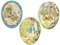 Nestler 3er Set Große Ostereier zum Befüllen - Handgemachte Eier aus Pappe in verschiedenen Größen - Wunderschönes Motiv Hasen mit Küken von Beatrix Potter - Liebevolles Ostergeschenk (18cm)