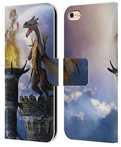 Head Case Designs Officially Licensed Simone Gatterwe Dragon Dungeon Dragons And Dungeons Leather Book Wallet Case Cover Compatible With Apple iPhone 6 / iPhone 6s