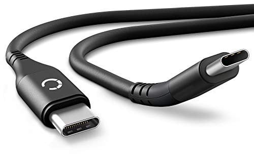 CELLONIC Camera USB Cable Replacement for Sony A7 III, A7R III, A7R IV, A7S III, A9 II Charger 1m Lead Fast Charging Data Cable 3A File Transfer - Black Nylon