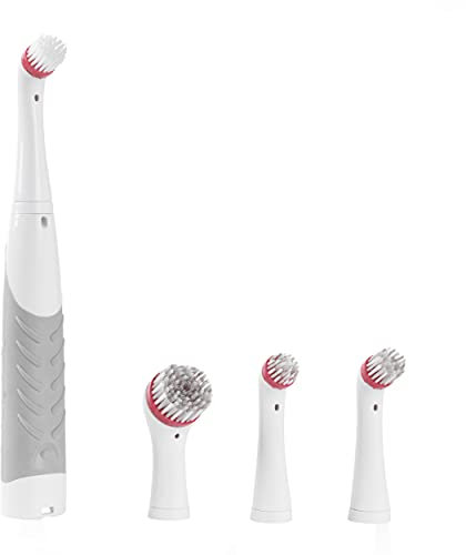 Kleeneze Deep Clean Power Scrubbing Brush - Cordless Electric Household Cleaning Brush, Includes 4 Various Brush Heads, Battery Powered, Clean Bathrooms, Kitchens, Corners, Appliances, KL082732EU7