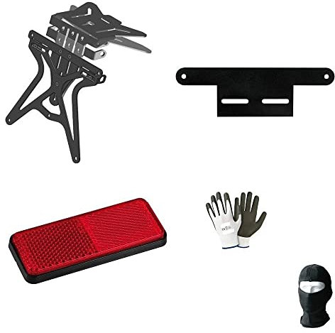 COMPATIBILE CON 1690 FLHTK ELECTRA GLIDE ULTRA LIMITED KIT PER MOTO PORTATARGA REGOLABILE UNIVERSALE+CATARIFRANGENTE+SUPPORTO CATAR. TARGA LAMPA TUTTO OMOLOGATO OFFERTA