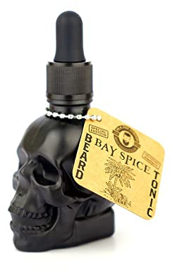 Dr K Soap Company Bartöl/Beard Tonic - Bay Spice Special Edition 1x30ml | Totenkopf-Flasche | natürliche Inhaltsstoffe