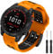 Songsier Fenix 7X Armband, 26mm Weiches Silikon Sport Ersatzarmband Verstellbare Uhrenarmband mit Quick-Fit für Fenix 8 51mm, Fenix 6X Pro, Fenix 6X, Fenix 5X Plus, Fenix 5X, Fenix 3, Fenix 3 HR