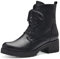 MARCO TOZZI stivaletti da donna con tacco a blocco, allacciatura e zip color nero (black) 42 EU