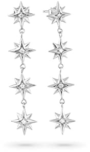 Radiant Fantasy Gold Silver Earrings, Estándar,
