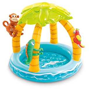 Intex 58417EP Tropical Island - Piscina infantil para bebé, 40 x 34 pulgadas