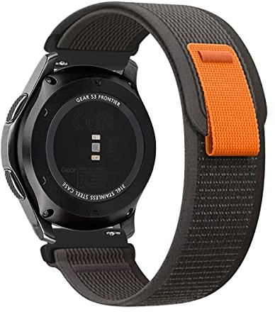 MroTech Trail Loop Kompatibel mit Samsung Galaxy Watch 46mm Armband 22mm,Nylon Uhrenband für Galaxy Watch 3 45mm/Gear S3 Frontier/Classic,Nylonarmband Ersatz für Huawei Watch GT/GT2/GT3 46 mm,Schwarz