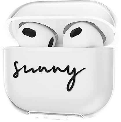 CasurvivePro Fundas para auriculares para AirPods 3, fundas transparentes de TPU con bonito patrón para Apple AirPods (3ª generación)