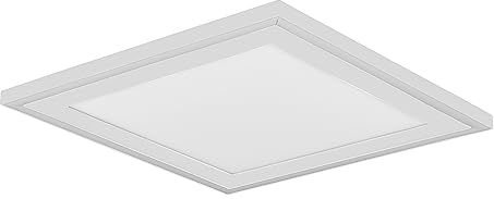 Reality Leuchten LED Deckenleuchte Carus R67213331, Kunststoff Weiß matt, inkl. 16 + 8,5 Watt LED