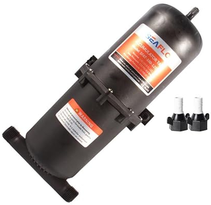 JMorCO Tanque acumulador de Agua Marina RV, Tanque de presión presurizado de 1,0 litros, Bomba de Agua para Barco de estabilización, Accesorios para Coche y Barco de 125 PSI