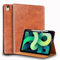 Gexmil Leder Hülle für iPad Air 11 Zoll M3 2025/ M2 2024,iPad Air 10,9 Zoll 5./4. Genration 2022/2020, Echt Leder Cover mit Stifhalter, Automatischer Schlaf/Aufwachen,Stoßfest,Braun