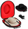 Nisorpa Cowboyhut-Box für Reisen, tragbarer Cowboyhut-Aufbewahrung, Organizer, Hartschale, Cowboyhut-Hülle, schützt bis zu 2 Stetson-Cowboyhüte mit verstellbarem Tragegurt