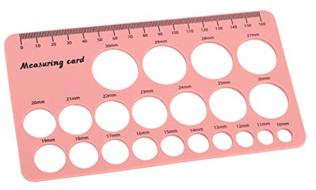 Keenso Breast Flange Measuring Tool, Nipple Flange Ruler, Silicone, Foldable, Flexible, 1.5M, Soft Nursing Band (#1)
