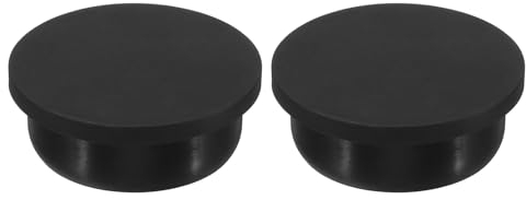 sourcing map Silicone Rubber Hole Plug 38.3mm Diameter Soft Flexible Stopper for 37-38mm Hole Black 2 Pieces