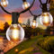 Lichterkette Außen, 6.8M LED Lichterkette Außen mit 16+2 G40 Lichterkette Glühbirnen, Wetterfest Outdoor Lichterkette, LED Lichterkette Außen/Innen für Garten Balkon Terrasse Party Camping