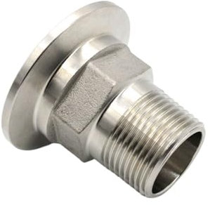 1/2 3/4 1 BSPT femmina maschio x 1,5 2 2,5 Tri-Clamp SUS 304 accoppiatore sanitario in acciaio inox raccordo birra casalinga (colore: BSPT maschio, dimensioni: SS304 50,5 mm _ 1/2)