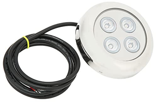 Bediffer Marine-Unterwasserlicht, 60??-Winkel, IP68, Wasserdicht, Meerwasser, Innenkuppelbeleuchtung, Schwimmbadlampe Boote, Yachten, Pools (RGBW),Ersatzteile f¨¹r Boote,Yachten