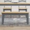 Homgoday Esszimmerbank Panama Grau 105 x 30 x 45 cm Massivholz Kiefer Möbel Bank Balkonbank Gartenbank Strapazierfähige Bank für Terrasse Enterno