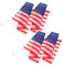 Yardenfun 4 Stück Amerikanische Flagge Auf Dem Auto Dekorative Autofahne Fensterclip Auf Flagge Flaggen Der Autoparade Usa-autoflagge Fahrzeugfahnen Autofensterfahne Lkw-flaggen Polyester